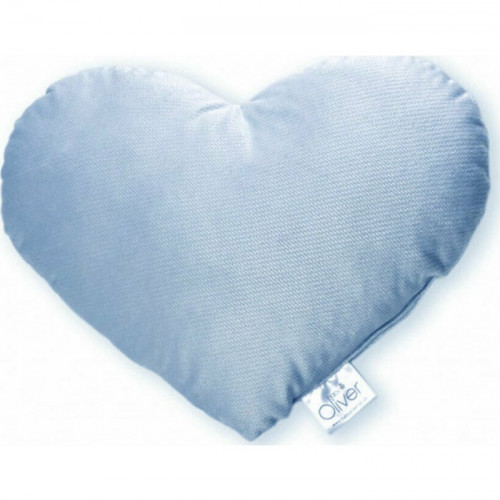 Baby Oliver Μαξιλάρι Διακ/κο Καρδιά Βελουτέ Σιέλ 36χ31