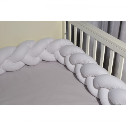 Baby Oliver des 310 πλεξούδα Λευκή τριπλή Βαμβακερή 20 μ χ 200 εκ.