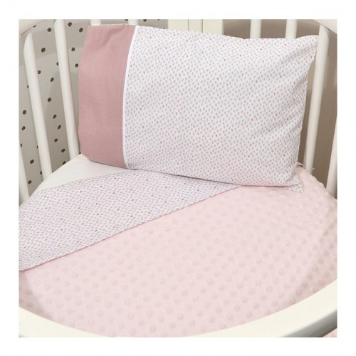 Baby Oliver Des.402 Minky Κουβέρτα Κούνιας Διπλής Όψης Σάπιο Μήλο 100x150