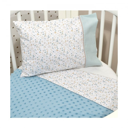 Baby Oliver Des.403 Minky Κουβέρτα Αγκαλιάς Διπλής Όψης Μέντα 75x95