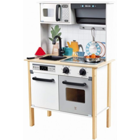 Hape Playfully Delicious Ξύλινη Κουζίνα Modern Smart-Kitchen (E3216A)
