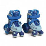 ROLLER SKATES ΜΕ 4 ΡΟΔΑΚΙΑ ΑΠΟ ΤΗΝ ΕΤΑΙΡΕΙΑ BYOXΥλικό: PVC / ΠολυβινυλοχλωρίδιοΜέγεθος τροχού: 40x22 mm εμπρόσθιος - 80x18 mm οπίσθιος LED PU / ΠολυουρεθάνηΤύπος: ABEC-5Υλικό βάσης: PP / PP&nbsp;Διπλή αγκράφα πρόσδεσηςΣκληρό πάνω μέροςΠροσοχή! Η φόρμα του παπουτσιού είναι στενή σας προτείνουμε να πά