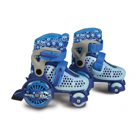 ROLLER SKATES ΜΕ 4 ΡΟΔΑΚΙΑ ΑΠΟ ΤΗΝ ΕΤΑΙΡΕΙΑ BYOXΥλικό: PVC / ΠολυβινυλοχλωρίδιοΜέγεθος τροχού: 40x22 mm εμπρόσθιος - 80x18 mm οπίσθιος LED PU / ΠολυουρεθάνηΤύπος: ABEC-5Υλικό βάσης: PP / PP&nbsp;Διπλή αγκράφα πρόσδεσηςΣκληρό πάνω μέροςΠροσοχή! Η φόρμα του παπουτσιού είναι στενή σας προτείνουμε να πά