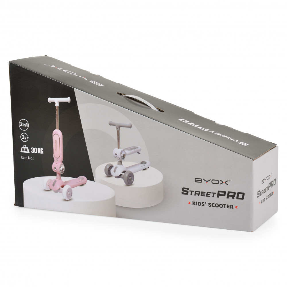 Το Scooter 2in1 StreetPro της Byox έχει σχεδιαστεί για να μετατρέπει κάθε βόλτα σε μια ακόμα πιο ευχάριστη εμπειρία.