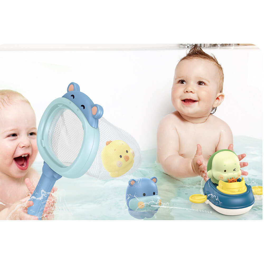 Η φωτογραφία δείχνει Το σετ Fishing με παιχνίδια για το μπάνιο ήρθε με σκοπό να κάνει τη διαδικασία του μπάνιου πιο διασκεδαστική για τα παιδιά και εύκολη για κάθε γονέα.