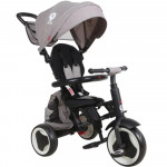 Qplay Rito Plus Eva Αναδιπλούμενο Τρίκυκλο Ποδηλατάκι 10 - 72 μηνών BlackΤρίκυκλο ποδήλατο που ακολουθεί την ανάπτυξη του παιδιού από 10 έως 72 μηνώνΡυθμιζόμενο καθ’ ύψος τιμόνι γονέαΑναδιπλούμενο – αφαιρούμενο σκίαστρο με UV προστασία UPF 50+Πλάτη καθίσματος με 2 θέσεις ανάκλισης για άνετη βόλταΜαλ