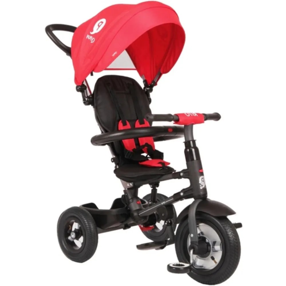 Qplay Rito Air Αναδιπλούμενο Τρίκυκλο Ποδηλατάκι 10 - 72 μηνών BlackΤρίκυκλο ποδήλατο που ακολουθεί την ανάπτυξη του παιδιού από 10 έως 72 μηνώνΡυθμιζόμενο καθ’ ύψος τιμόνι γονέαΑναδιπλούμενο – αφαιρούμενο σκίαστρο με UV προστασία UPF 50+Πλάτη καθίσματος με 2 θέσεις ανάκλισης για άνετη βόλταΜαλακό μ