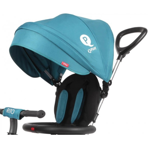 Qplay Rito Air Αναδιπλούμενο Τρίκυκλο Ποδηλατάκι 10 - 72 μηνών BlackΤρίκυκλο ποδήλατο που ακολουθεί την ανάπτυξη του παιδιού από 10 έως 72 μηνώνΡυθμιζόμενο καθ’ ύψος τιμόνι γονέαΑναδιπλούμενο – αφαιρούμενο σκίαστρο με UV προστασία UPF 50+Πλάτη καθίσματος με 2 θέσεις ανάκλισης για άνετη βόλταΜαλακό μ