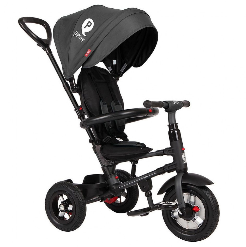 Qplay Rito Air Αναδιπλούμενο Τρίκυκλο Ποδηλατάκι 10 - 72 μηνών BlackΤρίκυκλο ποδήλατο που ακολουθεί την ανάπτυξη του παιδιού από 10 έως 72 μηνώνΡυθμιζόμενο καθ’ ύψος τιμόνι γονέαΑναδιπλούμενο – αφαιρούμενο σκίαστρο με UV προστασία UPF 50+Πλάτη καθίσματος με 2 θέσεις ανάκλισης για άνετη βόλταΜαλακό μ