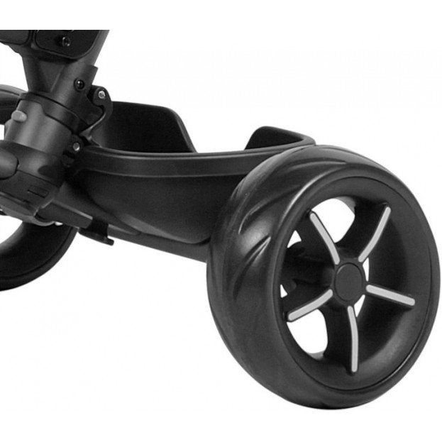 Qplay Rito Eva Star Αναδιπλούμενο Τρίκυκλο Ποδηλατάκι 10 - 72 μηνών BlackΤρίκυκλο ποδήλατο που ακολουθεί την ανάπτυξη του παιδιού από 10 έως και 72 μηνώνΡυθμιζόμενο καθ’ ύψος τιμόνι γονέαΑναδιπλούμενο – αφαιρούμενο σκίαστρο με UV προστασία UPF 50+ με προέκταση για περισσότερη κάλυψη του παιδιούΠλάτη