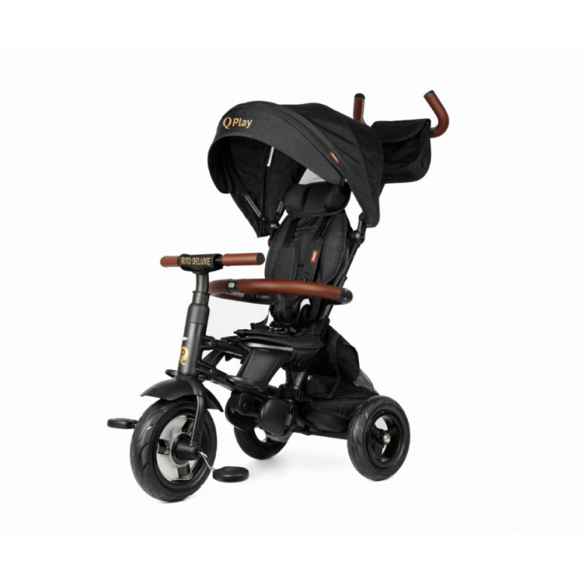 Qplay&nbsp;Rito Deluxe Air&nbsp;Αναδιπλούμενο Τρίκυκλο Ποδηλατάκι 10 - 72 μηνών BlackΈλεγχος τιμονιού από το γονέαΛειτουργία ελεύθερου τροχούΛειτουργία ελεύθερης λαβής τιμονιούΖώνη ασφαλείας 5 σημείων με επένδυσηΆνετο κάθισμα με ρύθμιση πλάτης σε δύο στάδιαΕπιπλέον υποστήριξη ρύθμισης πλάτης – προστ
