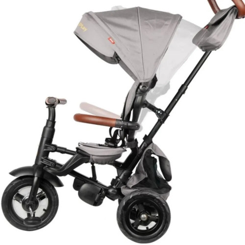 Qplay ΤΡΙΚΥΚΛΟ ΠΤΥΣΣΟΜΕΝΟ ΠΟΔΗΛΑΤΟ RITO DELUXE AIR GEL WHELLS GREY 5061047480281