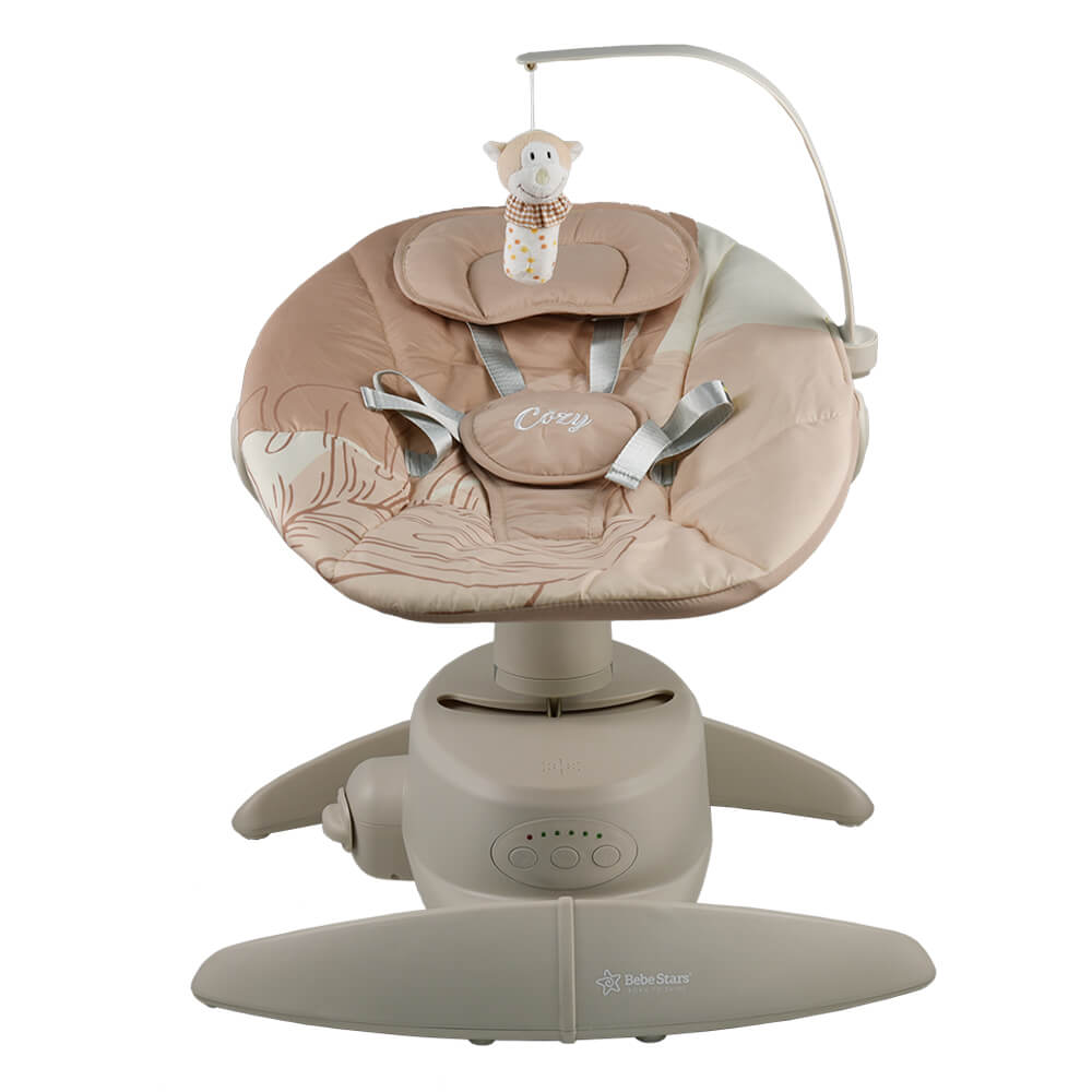 Η νέα ηλεκτρική κούνια Cozy της Bebe Stars σχεδιάστηκε με ιδιαίτερη προσοχή για την απόλυτη άνεση και ψυχαγωγία του μωρού σας!Είναι μια κομψή κούνια κατασκευασμένη από υλικά φιλικά προς το παιδί σας και το περιβάλλον.
