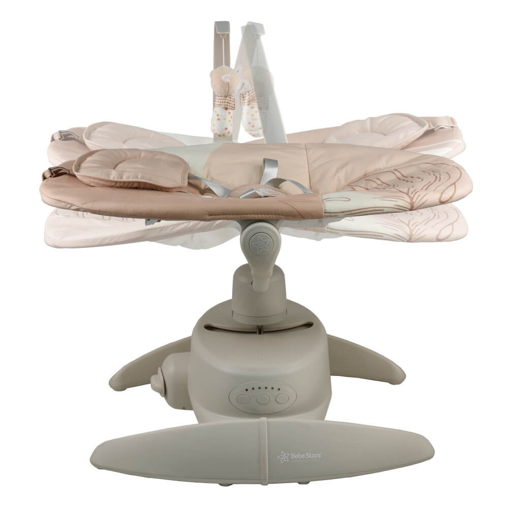 Η νέα ηλεκτρική κούνια Cozy της Bebe Stars σχεδιάστηκε με ιδιαίτερη προσοχή για την απόλυτη άνεση και ψυχαγωγία του μωρού σας!Είναι μια κομψή κούνια κατασκευασμένη από υλικά φιλικά προς το παιδί σας και το περιβάλλον.