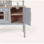 JABADABADO ΞΥΛΙΝΗ ΠΑΙΔΙΚΗ ΚΟΥΖΙΝΑ ΜΕ ΚΑΤΣΑΡΟΛΙΚΑ ΓΚΡΙ.