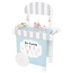 Το πιο συναρπαστικό παιχνίδι είναι αυτό το παγωταζίδικο! Το όνειρο κάθε παιδιού!Μια δική τους επιχείρηση να φτιάχνουν και να πουλάνε τα παγωτά τους!Ξυλάκια, χωνακια, γεύσεις και σιρόπια για ολα τα γούστα!Έχει τέλειο μέγεθος για να φτάνουν τα παιδάκια, ξύλινα παγωτάκια που μπορούν να κρατήσουν τα μικ