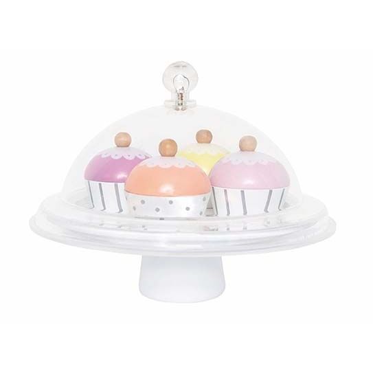 Πανέμορφη βάση για κέικ που είναι τέλεια για να στολίστε το τραπέζι και να κεράστε τους φίλους σας!Το σετ περιλαμβάνει 4 διαφορετικά νόστιμα κεκάκια και ένα αποκλειστικό διαφανές καπάκι για να μπορούν να φαίνονται οι νοστιμιές σας.