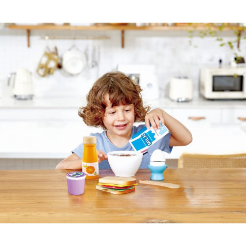 Hape Delicious Breakfast Playset Πεντανόστιμο Πρωινό 13 Τεμ E3172A