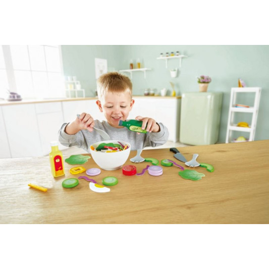 Hape Healthy Salad Playset (E3174A)- Σετ Υγιεινής Διατροφής Σαλάτα - 39 Τεμ.