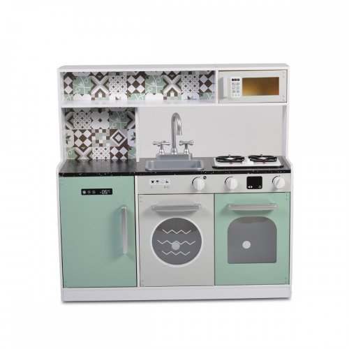 ΞΥΛΙΝΗ ΠΑΙΔΙΚΗ ΚΟΥΖΙΝΑ MONI  7257 WITH LIGHTS MICROWAVE AND SINK  3800146221119