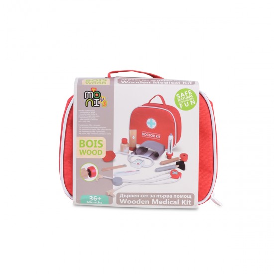 Χαρακτηριστικά Προϊόντος:Ξύλινο Σετ Γιατρου της&nbsp;MONI Toys.