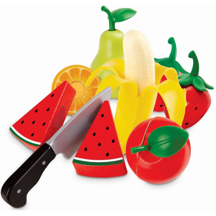Hape Healthy Fruit Playset (E3171A) - Σετ Υγιεινής Διατροφής Φρούτα - 9 Τεμ.