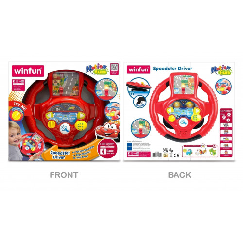 Winfun Τιμόνι με Ταμπλό Φώτα και Ήχους – Speedester Driver (403197)