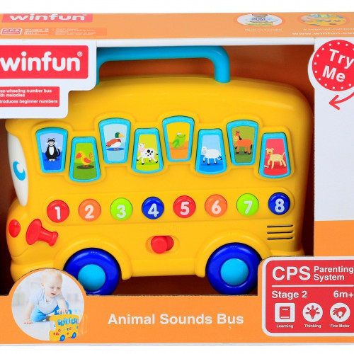 Winfun Λεωφορείο με Ήχους Ζώων Animal Sounds Bus (403214)