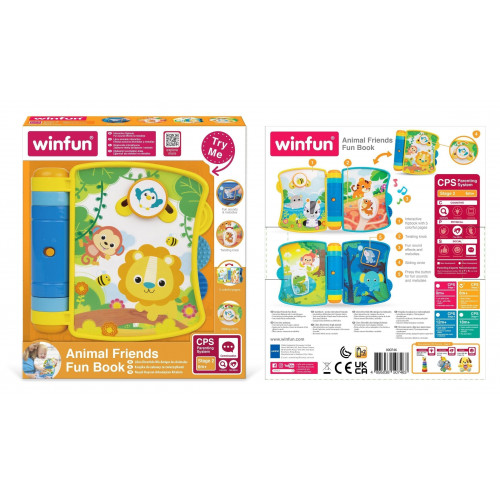Winfun Το Βιβλιαράκι μου με Ζωάκια της Ζούγκλας Animal Friends Fun Book (403233)