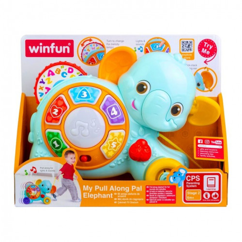 Winfun Συρόμενο Ελεφαντάκι Pull Along Pal Elephant (403285)