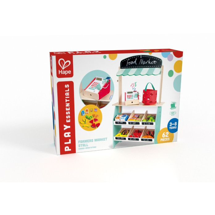Hape Playfully Delicious Ξύλινος Πάγκος Farmer Market (E3209A)