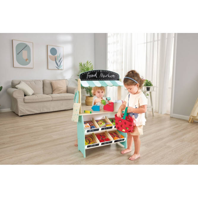 Hape Playfully Delicious Ξύλινος Πάγκος Farmer Market (E3209A)