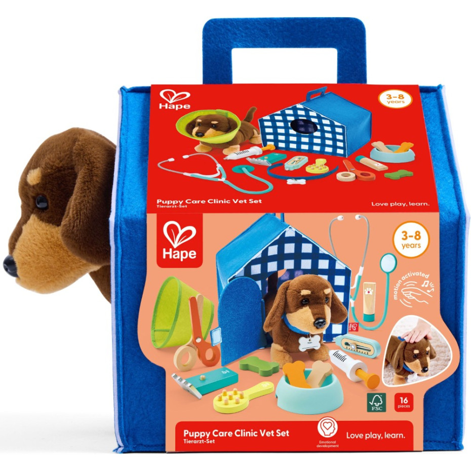 Hape Role Play Puppy Care Clinic Set (E3229A)
