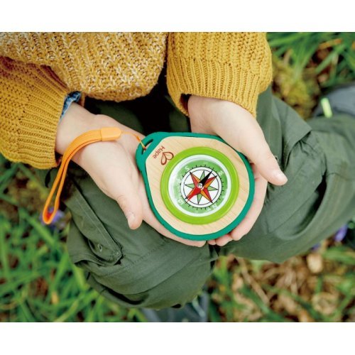 Hape Outdoor Ξύλινη Πυξίδα Compass Set E5575