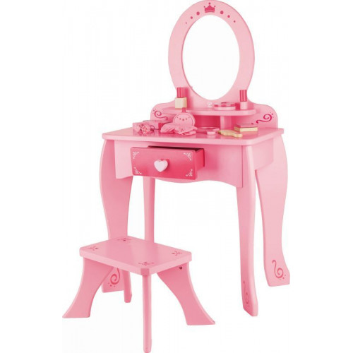 Hape Tickled Pink Girl's Vanity - Μπουντουάρ Ομορφιάς 13Τεμ. (E8350A)