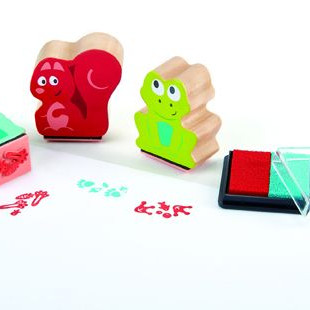 Hape Pawprint Ink Stamps Σφραγίδες 4 Τεμ E1060