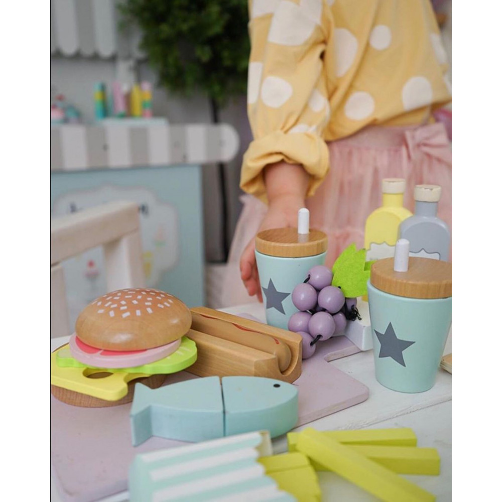 JABADABADO ΞΥΛΙΝΟ ΠΑΚΕΤΟ ΜΕ ΓΕΥΜΑ BURGER.