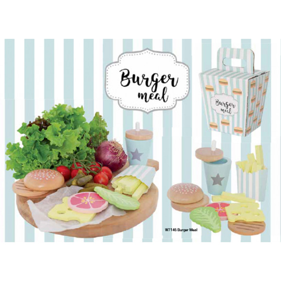 JABADABADO ΞΥΛΙΝΟ ΠΑΚΕΤΟ ΜΕ ΓΕΥΜΑ BURGER.