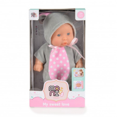 MONI TOYS ΚΟΥΚΛΑ 20 CM BUNNY GREY 6129 3800146223410