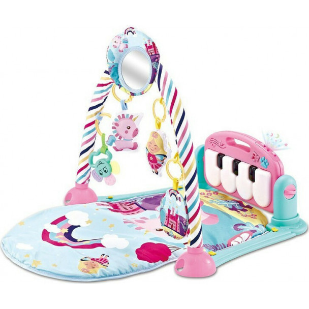 Κατάλληλο για χρήση από 0 έως 36 μηνώνΜουσικό πάνελ- πιάνο με 2 μελωδίεςBlutoothΠροτζέκτοραςΜπορεί να χρησιμοποιηθεί με 3 τρόπους:1 με το μωρό σε ξαπλωτή θέση 2 με το μωρό σε καθιστή θέση και 3 σαν χωριστό μουσικό παιχνίδιΔιαδραστικό παιχνίδιΒοηθά στην ανάπτυξη των αισθήσεων και κινητικών 