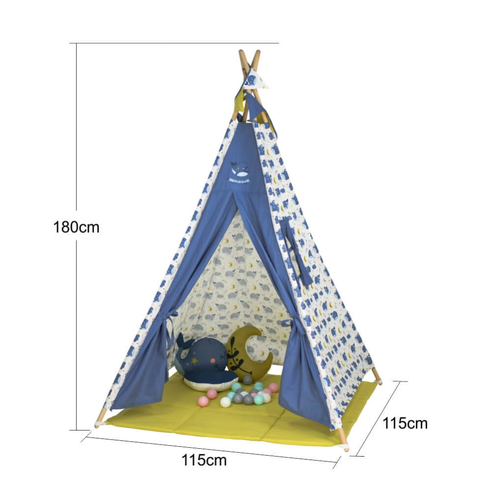 Η μεγαλύτερη παιδική σκηνή της αγοράς με ύψος 1,80cm είναι κατασκευασμένη από φυσικά υλικά για ατέλειωτες ώρες παιχνιδιού!Με την σκηνή-σπιτάκι τα παιδιά έχουν τον δικό τους χώρο για να δημιουργήσουν φανταστικές ιστορίες και να εξελίξουν τα παιχνίδια ρόλων!Θα γίνει η αγαπημένη τους γωνιά στο δωμάτιο 