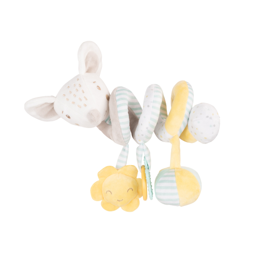 Μαλακό βελούδινο παιχνίδι με οριζόντιο σπειροειδές σχήμα της εταιρείας Kikka Boo.