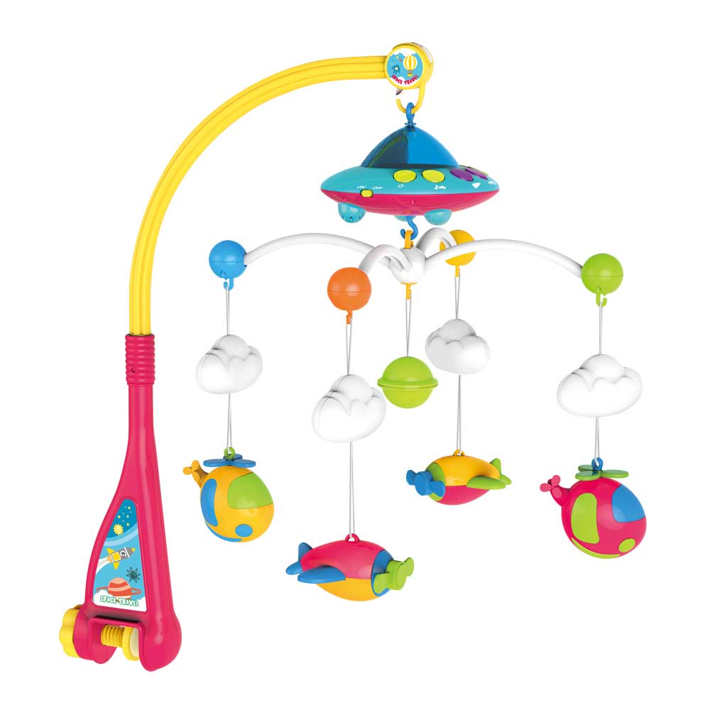 Η φωτογραφία δείχνει BEBE STARS ΜΟΥΣΙΚΟ ΠΕΡΙΣΤΡΕΦΟΜΕΝΟ ΚΡΕΒΑΤΙΟΥ ΜΕ ΠΡΟΒΟΛΕΑ SPACE.