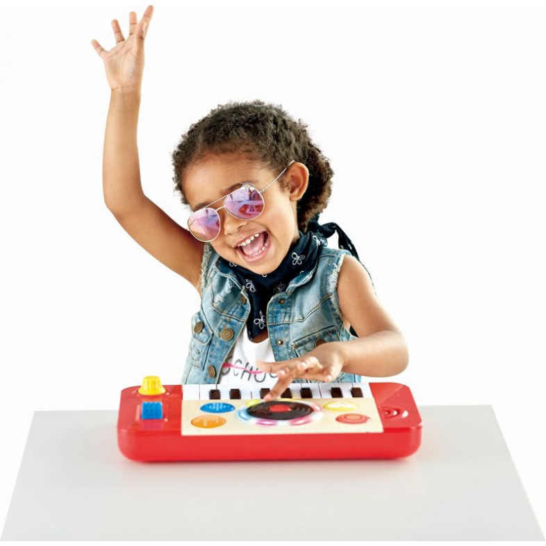Hape Learn with Lights Drum (E0621A)-Σετ DJ & Μουσική Κονσόλα με Πλήκτρα-1Τεμ.