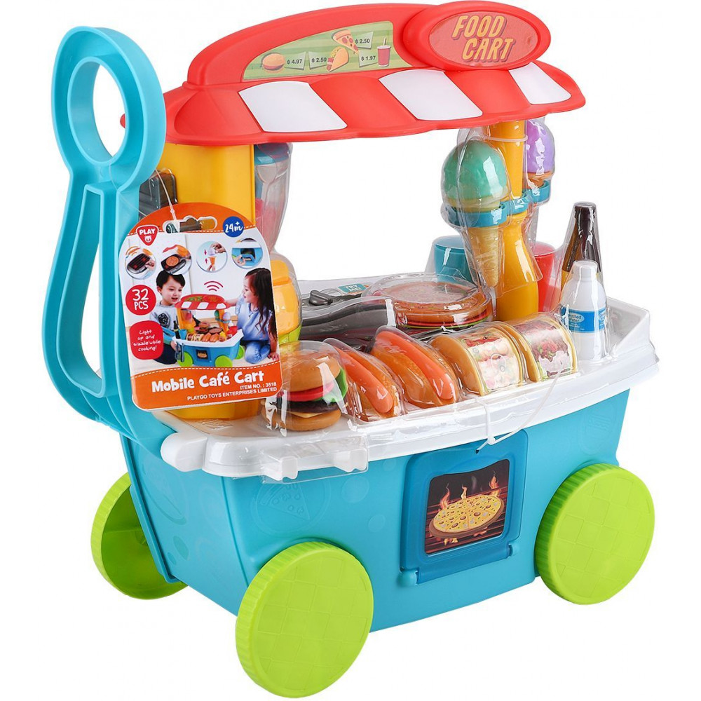 Playgo Όχημα Food and Cafe Cart B/O (3518)
