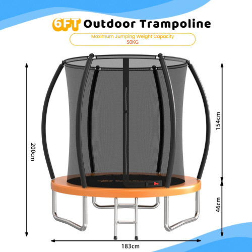 BEBE STARS ΤΡΑΜΠΟΛΙΝΟ ΜΕ ΔΙΧΤΥ 6FT (185cm) 646-171