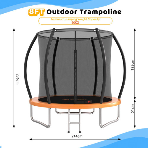 BEBE STARS ΤΡΑΜΠΟΛΙΝΟ ΜΕ ΔΙΧΤΥ 8FT (245cm) 647-171