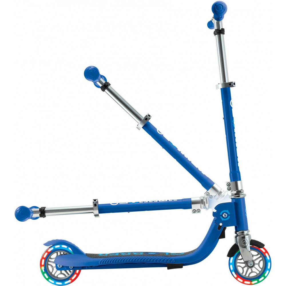 Η φωτογραφία δείχνει Globber Πατίνι Junior Foldable Flow Lights Navy Blue (870-100).
