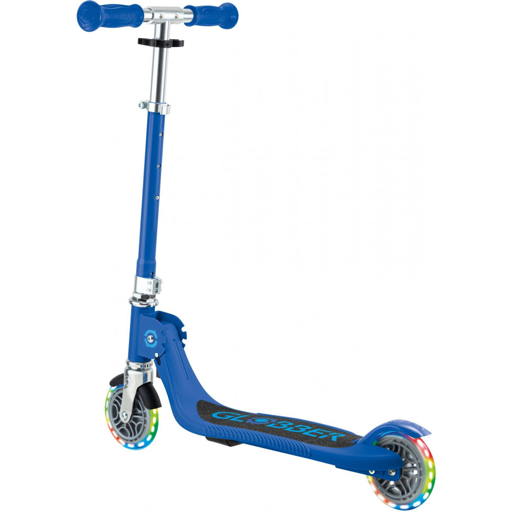Η φωτογραφία δείχνει Globber Πατίνι Junior Foldable Flow Lights Navy Blue (870-100).