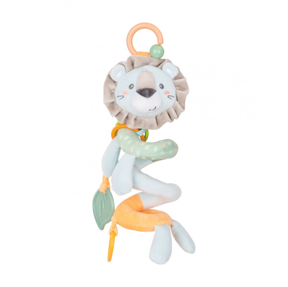 Η φωτογραφία δείχνει Μαλακό βελούδινο παιχνίδι με κάθετο σπειροειδές σχήμα.